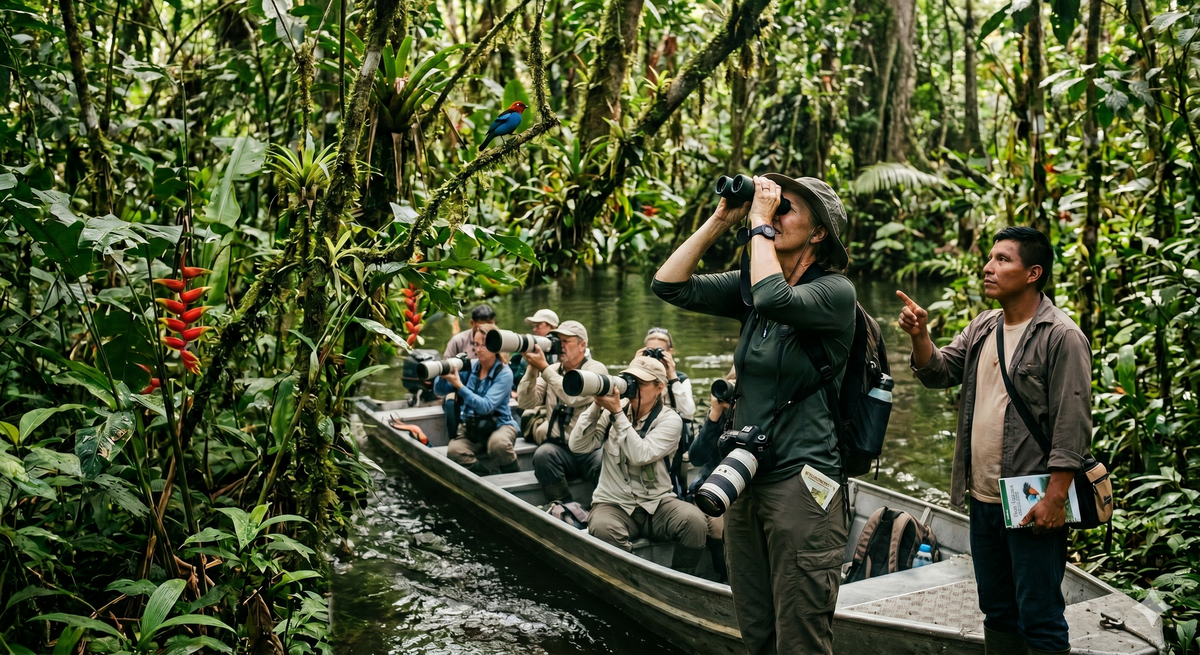 Avistamiento de aves en Guainía: una experiencia única en la Amazonía colombiana Guainía, un paraíso para el birdwatching